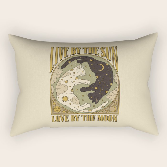 Sun and Moon Rectangular Pillow Gallery Image 1