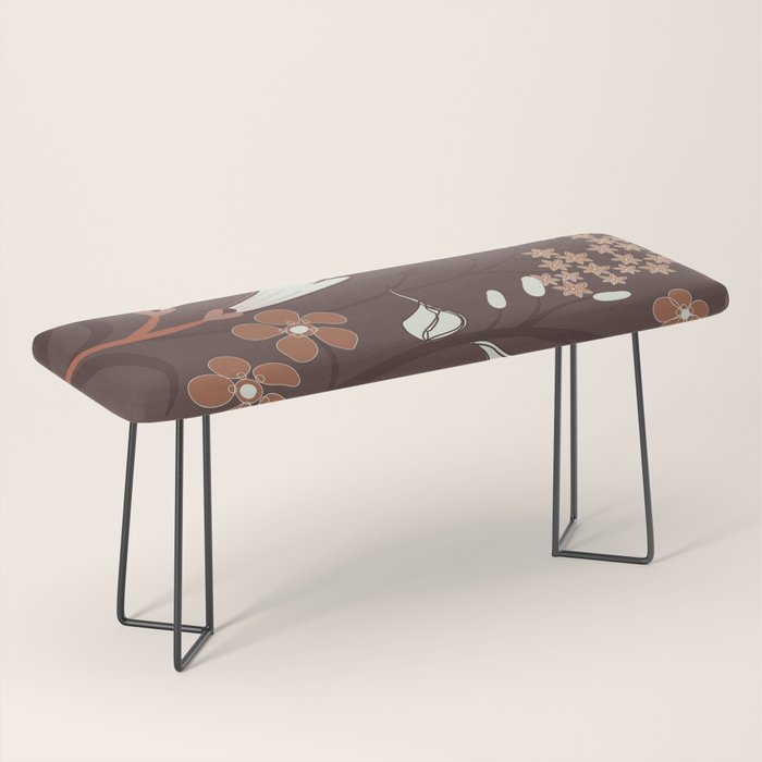 Floral Mocha 2 Bench Gallery Image 1