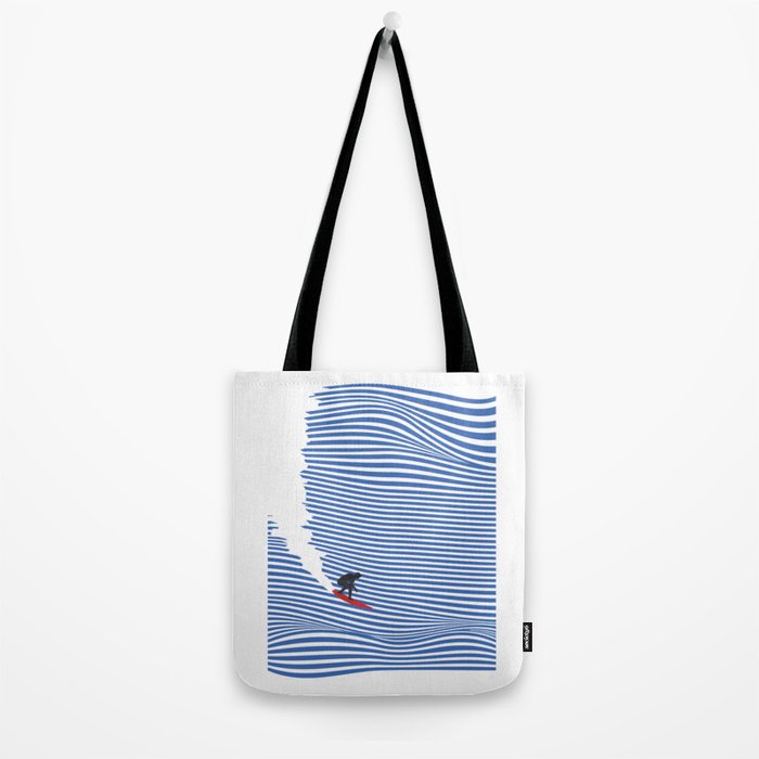 Surfing Jaws Tote Bag Gallery Image 2