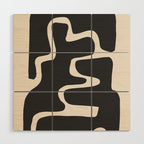 Modern Abstract Shapes 17 Wood Wall Art Gallery Image 1