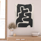 Modern Abstract Shapes 17 Wall Tapestry Gallery Image 2