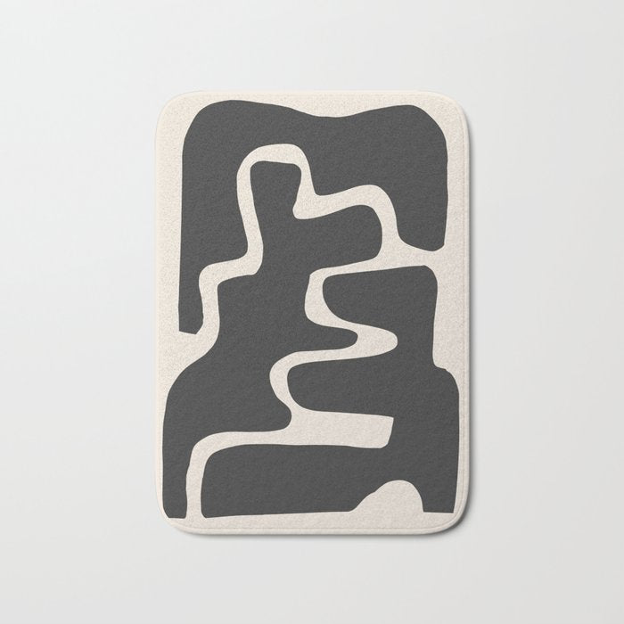 Modern Abstract Shapes 17 Bath Mat Gallery Image 1
