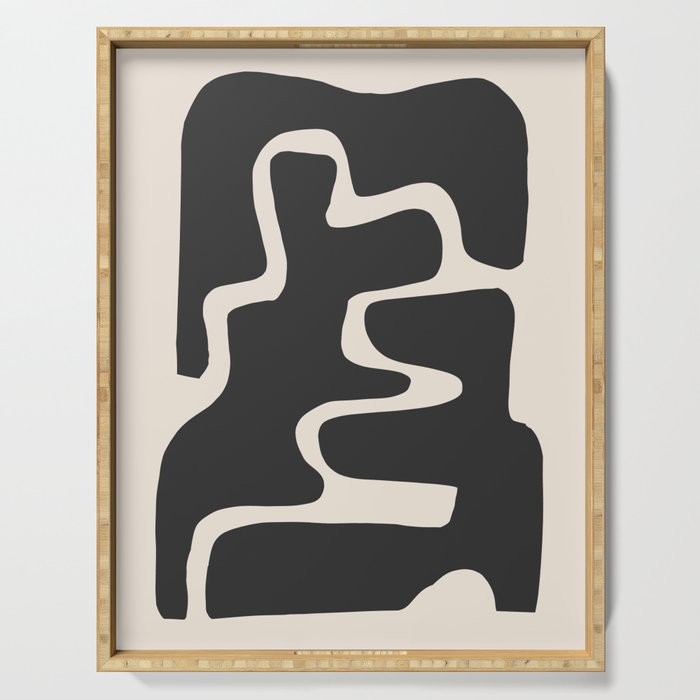Modern Abstract Shapes 17 Serving Tray Gallery Image 1