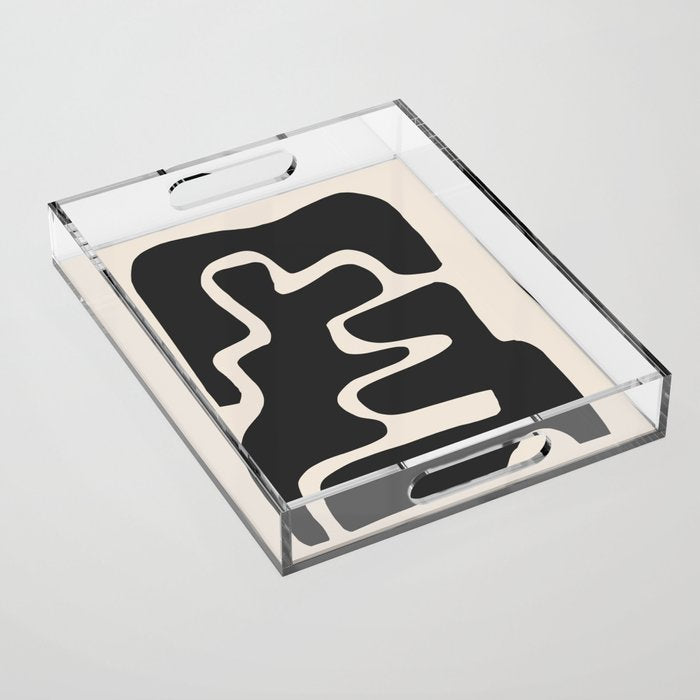 Modern Abstract Shapes 17 Acrylic Tray Gallery Image 1
