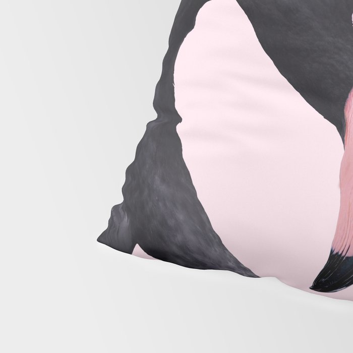 BLACK FLAMINGO Pillow Sham Gallery Image 4