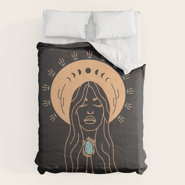 Desert Angel in Peach & Grey Comforter Gallery Image 1