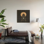 Desert Angel in Peach & Grey Wood Wall Art Gallery Image 2