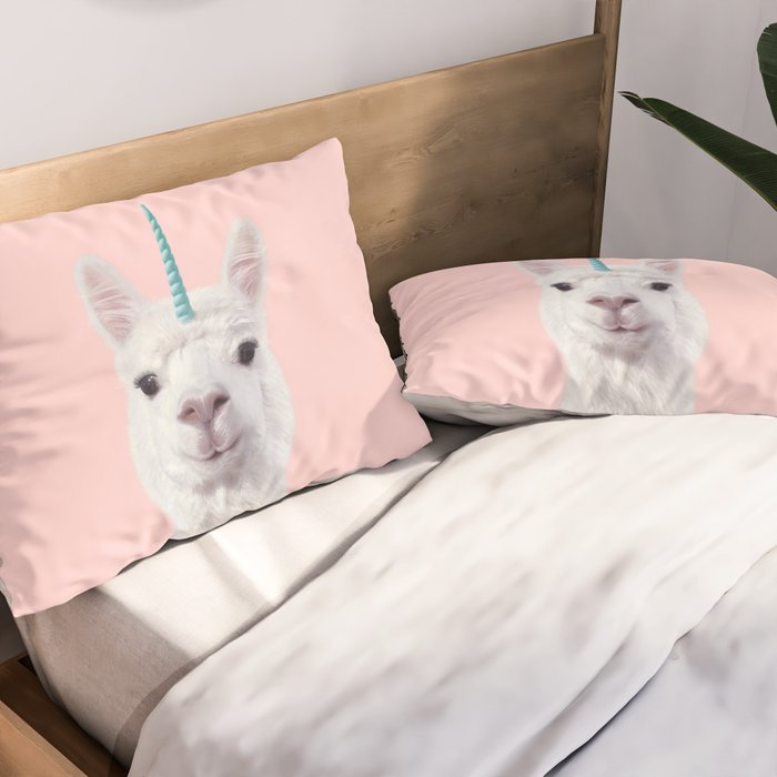 ALPACA UNICORN Pillow Sham Gallery Image 2