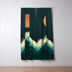 Ablaze on cold mountain Window Curtain Gallery Image 3