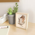 Bird Divinations: Tawny owl (about: almanacofbirds.org) Mini Art Print Gallery Image 2