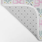 Tennis Trellis Bows in Pink Bath Mat Gallery Image 2