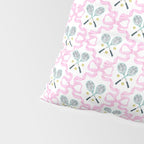 Tennis Trellis Bows in Pink Pillow Sham Gallery Image 4