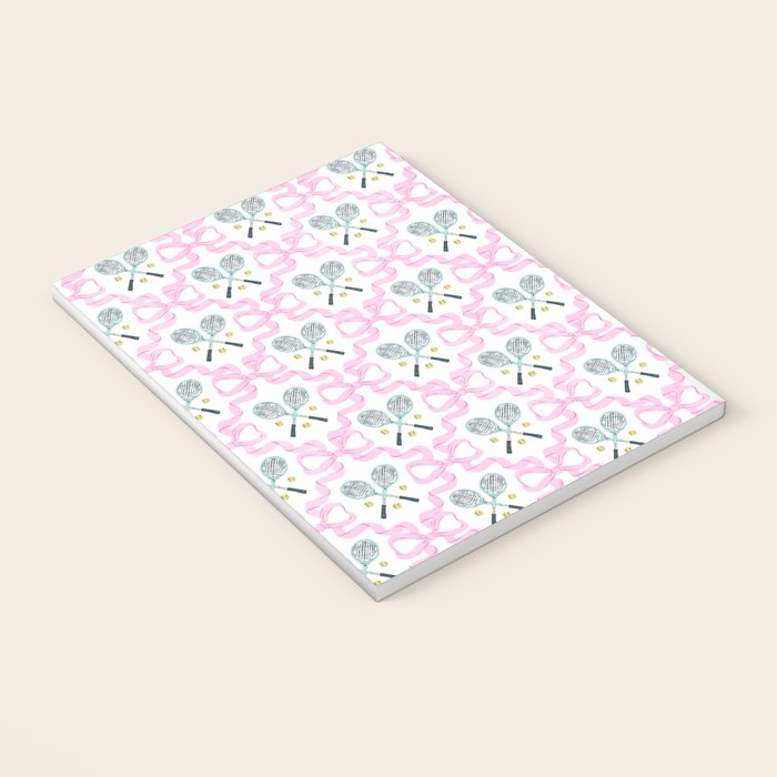 Tennis Trellis Bows in Pink Notebook Gallery Image 3