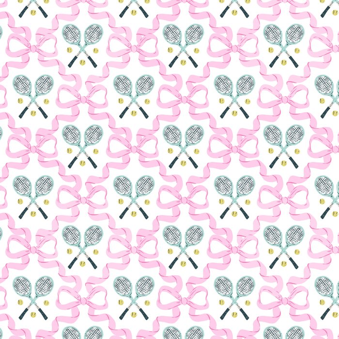 Tennis Trellis Bows in Pink Coffee Mug Gallery Image 2