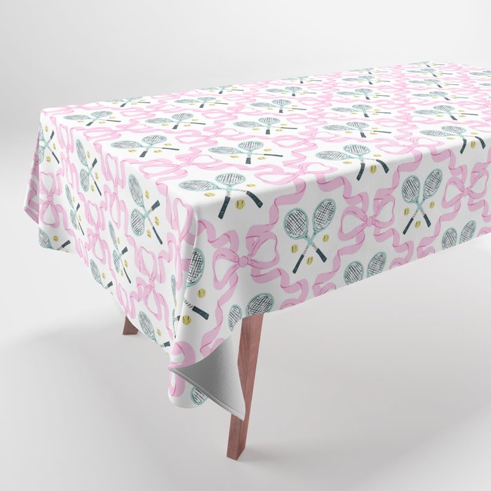 Tennis Trellis Bows in Pink Tablecloth Gallery Image 1