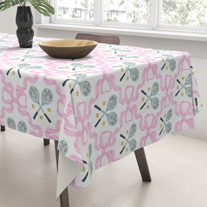 Tennis Trellis Bows in Pink Tablecloth Gallery Image 3