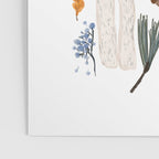 Colorful Forest Mushrooms and Plants Illustration  Nature Inspired Botanical Art Poster Gallery Image 3