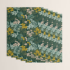 autumn leaves emerald Wrapping Paper Gallery Image 3