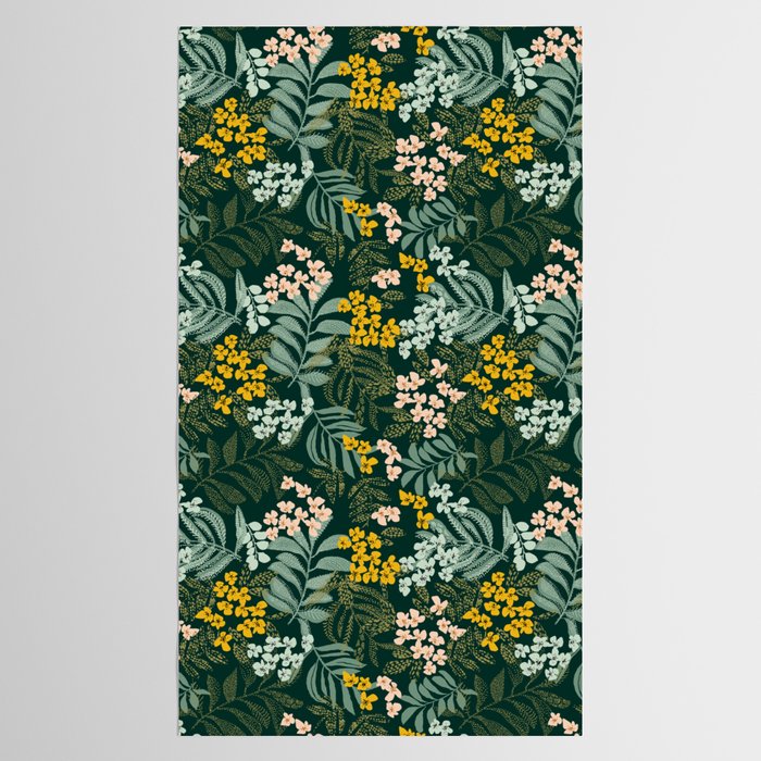 autumn leaves emerald Tablecloth Gallery Image 2
