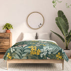 autumn leaves emerald Comforter Gallery Image 3