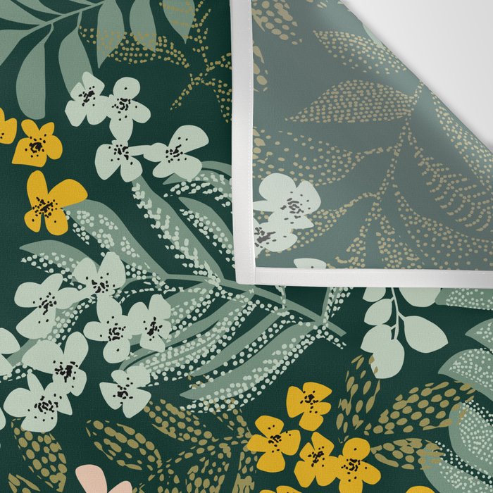 autumn leaves emerald Wall Tapestry Gallery Image 3