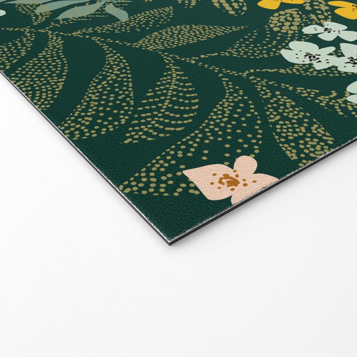 autumn leaves emerald Welcome Mat Gallery Image 2