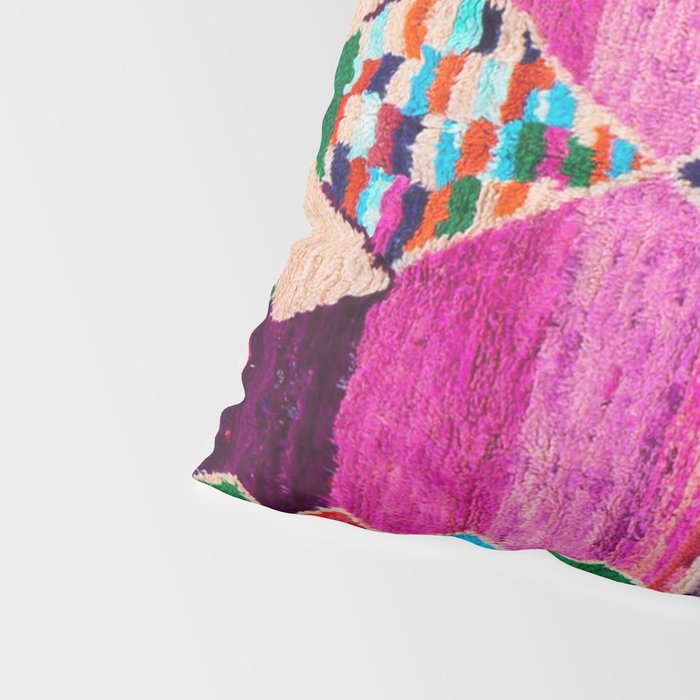 Traditional Oriental Moroccan Berber Rug Design Pillow Sham Gallery Image 4