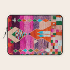 Traditional Oriental Moroccan Berber Rug Design Laptop Sleeve Gallery Image 1