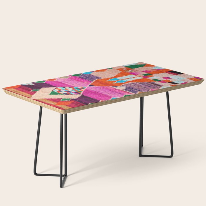 Traditional Oriental Moroccan Berber Rug Design Coffee Table Gallery Image 1