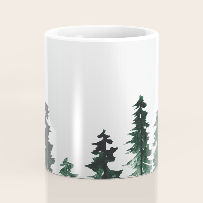 Foggy Pine Trees 2 Coffee Mug Gallery Image 4