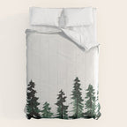 Foggy Pine Trees 2 Comforter Gallery Image 6