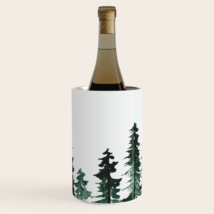 Foggy Pine Trees 2 Wine Chiller Gallery Image 1