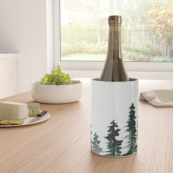 Foggy Pine Trees 2 Wine Chiller Gallery Image 4