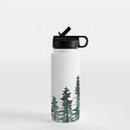 Foggy Pine Trees 2 Water Bottle Gallery Image 1