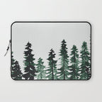Foggy Pine Trees 2 Laptop Sleeve Gallery Image 1