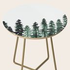 Foggy Pine Trees 2 Side Table Gallery Image 2