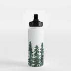 Foggy Pine Trees 2 Water Bottle Gallery Image 2