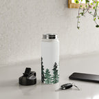 Foggy Pine Trees 2 Water Bottle Gallery Image 4