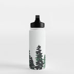 Foggy Pine Trees 2 Water Bottle Gallery Image 3
