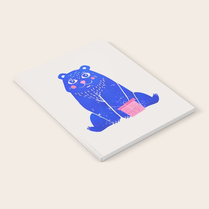 Blue Christmas Bear Notebook Gallery Image 1