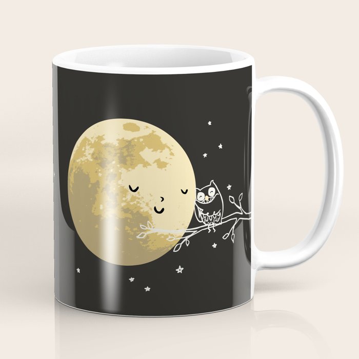 Owl and Moon Coffee Mug Gallery Image 1