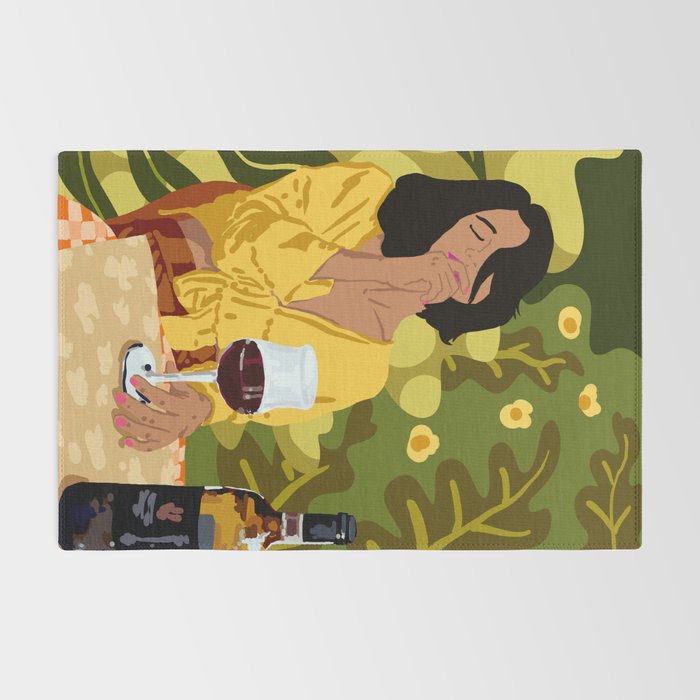 Wine is the answer. What was the question? Rug Gallery Image 2