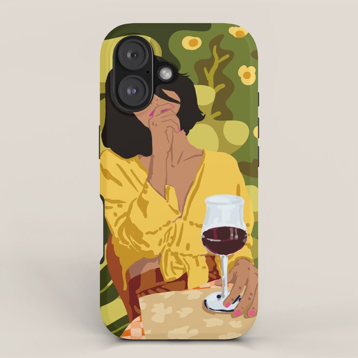 Wine is the answer. What was the question? iPhone Case Gallery Image 1