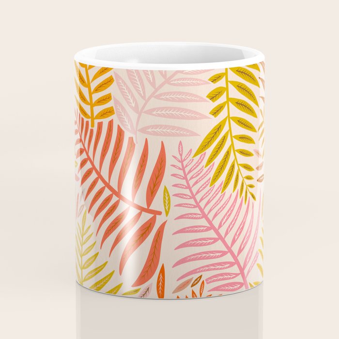 Palm Pattern â Retro Palette Coffee Mug Gallery Image 4