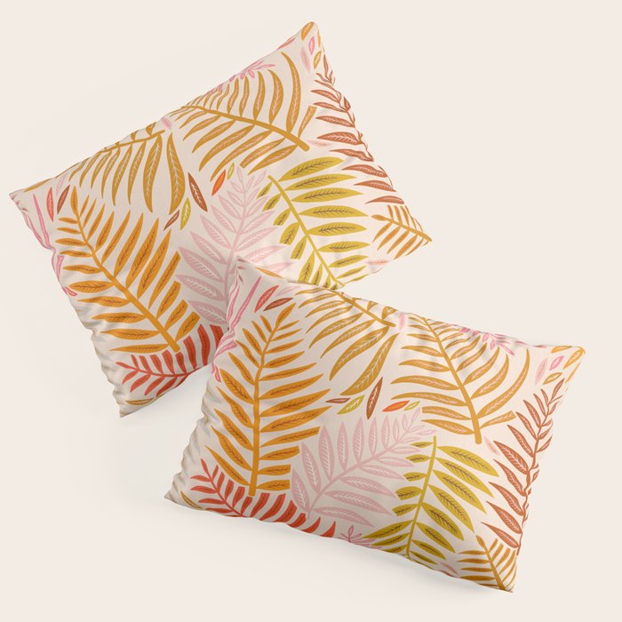 Palm Pattern â Retro Palette Pillow Sham Gallery Image 1