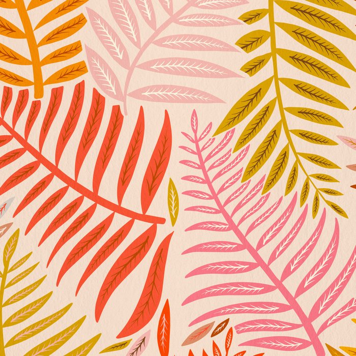 Palm Pattern â Retro Palette Coffee Mug Gallery Image 2