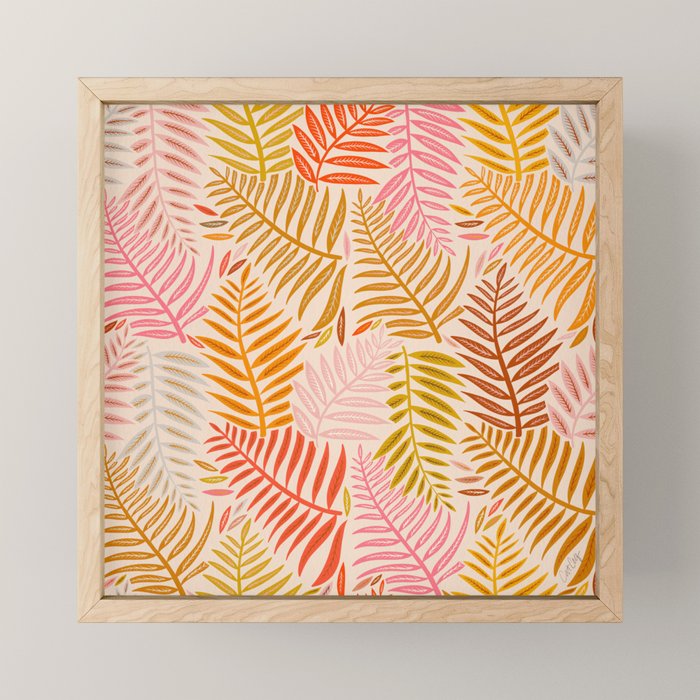 Palm Pattern â Retro Palette Mini Art Print Gallery Image 1