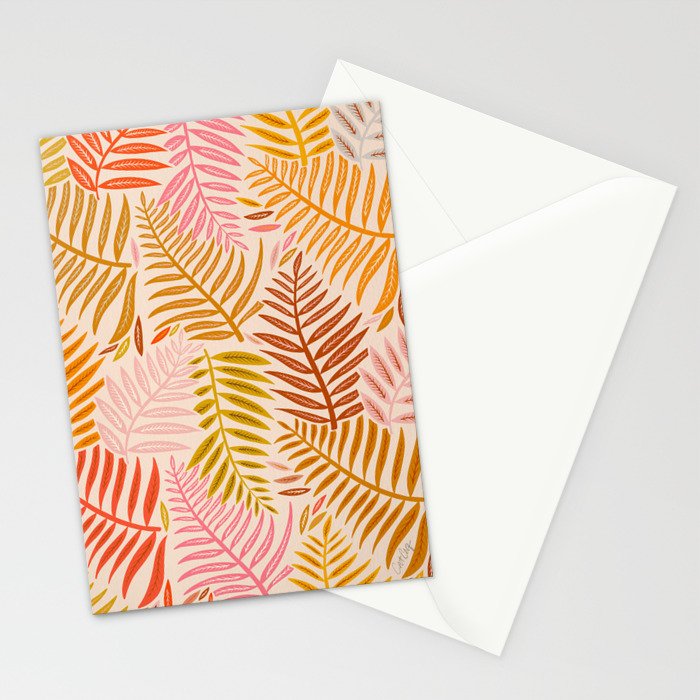 Palm Pattern â Retro Palette Stationery Card Gallery Image 2
