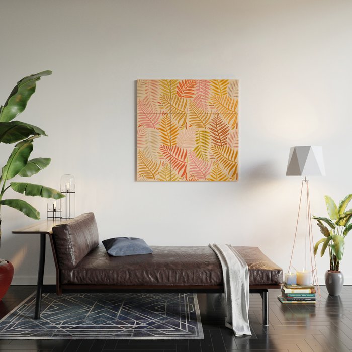 Palm Pattern â Retro Palette Wood Wall Art Gallery Image 2