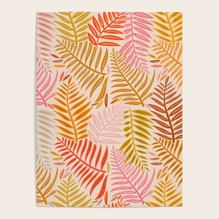 Palm Pattern â Retro Palette Poster Gallery Image 4